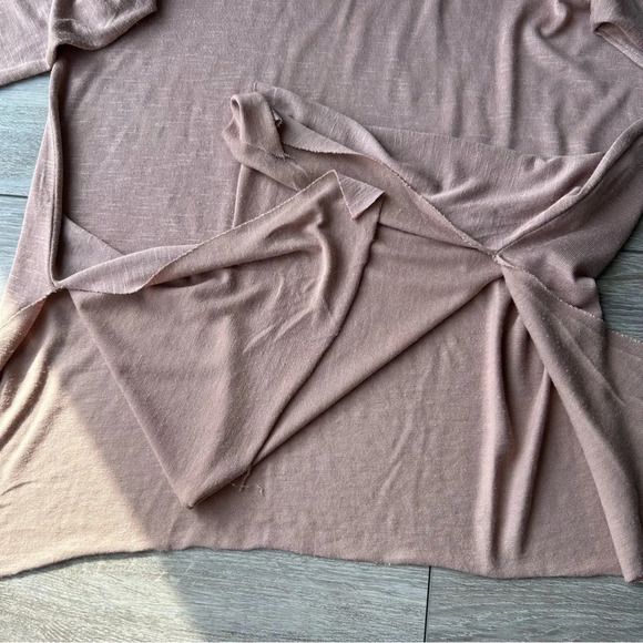 Super Soft Plush Turtleneck Sharkbite Hem Tunic Sweatshirt - Picture 14 of 16